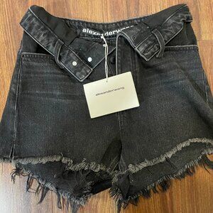 Alexander Wang - Bite Flip High Rise Short Grey Aged